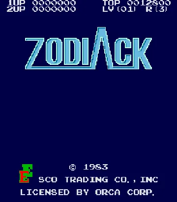 Zodiack screen shot title